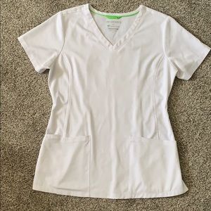 HH White Scrub Top